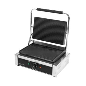 Grill Panini Pro 2200 W Gerillt 340x220 mm Inox