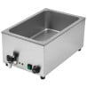 Bain-Marie Pro GN 1/1 20 L 1200 W Edelstahl mit Ablass