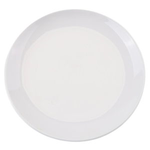 Runder Melaminteller Ø 17,7 cm Weiß - Set von 10