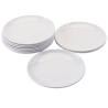 Runder Melaminteller Ø 17,7 cm Weiß - Set von 10
