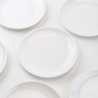 Runder Melaminteller Ø 17,7 cm Weiß - Set von 10