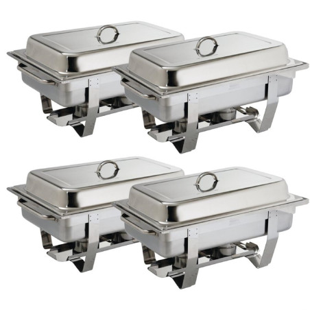 - Set of 4 Chafing Dishes Milan GN 1/1 - Olympia