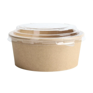 Kraft Salad Bowl 750 ml + PET Lid - Pack of 300