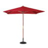 Parasol Carré Rouge - 2,5m - Bolero