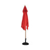 Parasol Carré Rouge - 2,5m - Bolero