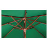 Square Green Parasol - L 2500mm - Bolero