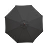 Parasol Noir Rond Ø 2,5 M - Bolero - Fourniresto