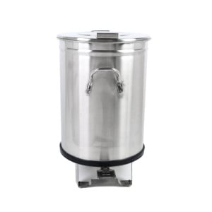 Edelstahl-Mülleimer mit Pedal - 50 L - Dynasteel