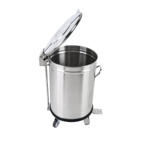 Edelstahl-Mülleimer mit Pedal - 50 L - Dynasteel