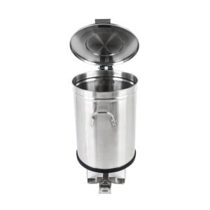 Edelstahl-Mülleimer mit Pedal - 50 L - Dynasteel