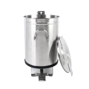Edelstahl-Mülleimer mit Pedal - 50 L - Dynasteel
