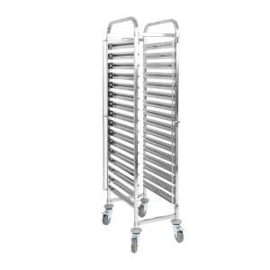 Edelstahl-Backleiter 16 Ebenen 600x400 | Dynasteel