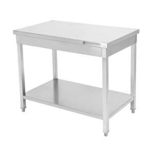 Stainless Steel Table with Shelf - Robust and Practical