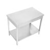 Tisch Edelstahl 1200x700 mm mit Unterregal — Pro CHR