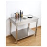 Tisch Edelstahl 1200x700 mm mit Unterregal — Pro CHR