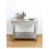 Stainless Steel Table with Shelf - D 700 mm - W 1200 mm - Dynasteel