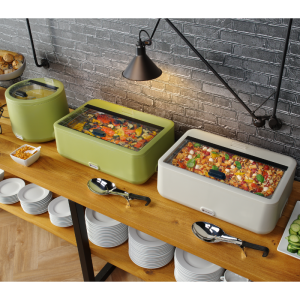 Chafing Dish UNIQ Green - GN 1/1 - 4 L | HENDI - Professional Buffet Presentation