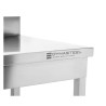 Stainless Steel Table with Backsplash and Shelf Dynasteel - Robust and Practical