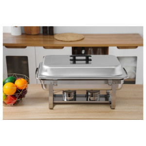 Chafing Dish 9 L - GN 1/1 Eco Dynasteel: Halten Sie Ihre Speisen warm