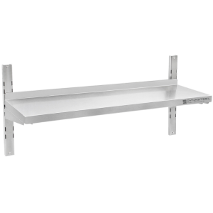 Stainless Steel Wall Shelf on Brackets - L 800 x D 300 mm - Dynasteel