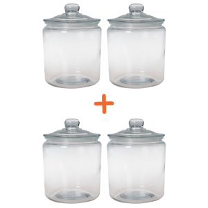 Bocal à Biscuits - 3.8 L - Set of 4 - Dynasteel