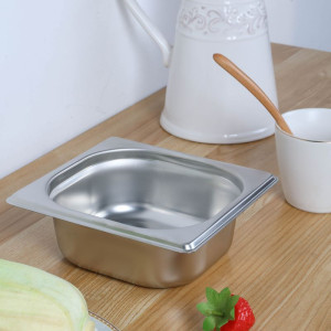 Bac Gastro GN 1/6 Inox - Profondeur 65 mm - 1 L - Dynasteel