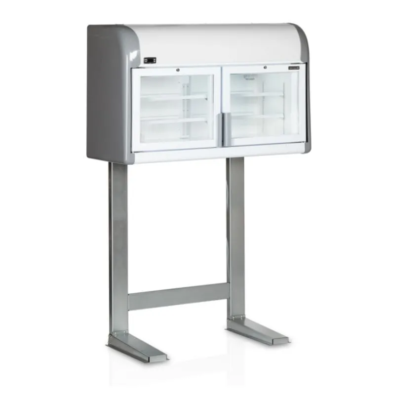 Wand-Gefrierschrank mit Halterung - 2 Glastüren - 170 L