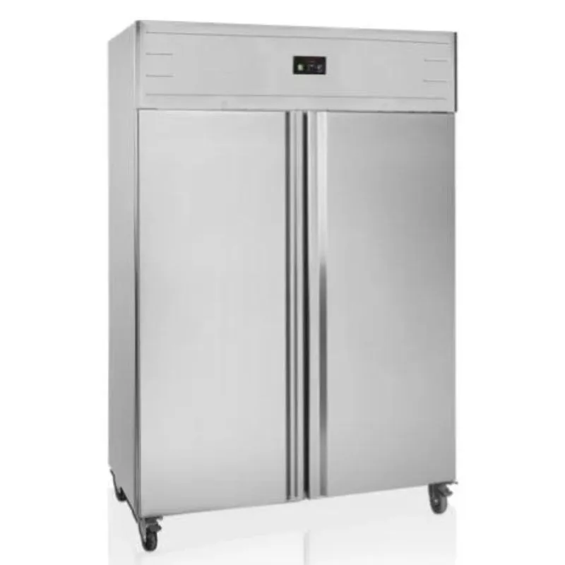 Positive Edelstahl-Kühlschrank 2 Türen - GN 2/1 - 1056 L