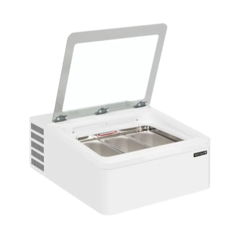 Vitrine Theke für Eis - 3 x 5 L