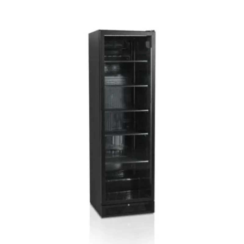 Schwarzer Kühlschrank - Glastür - 347 L