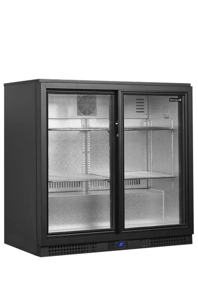Kühltheke mit 2 Schiebetüren aus Glas - 188 L