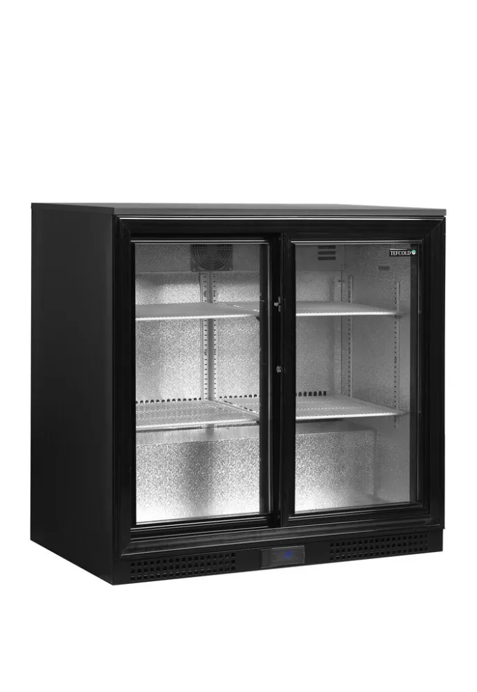 Kühltheke mit 2 Schiebetüren aus Glas - 182 L