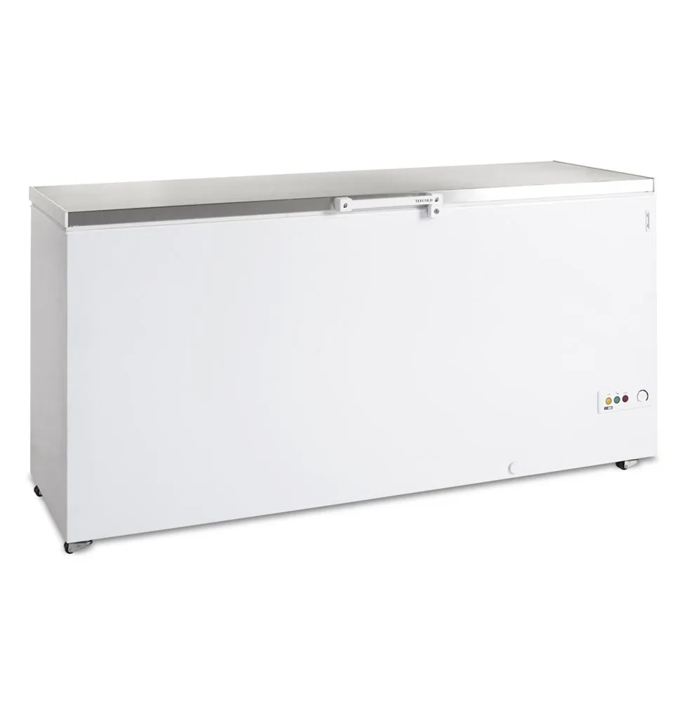 Gefriertruhe mit Edelstahldeckel - 557 L