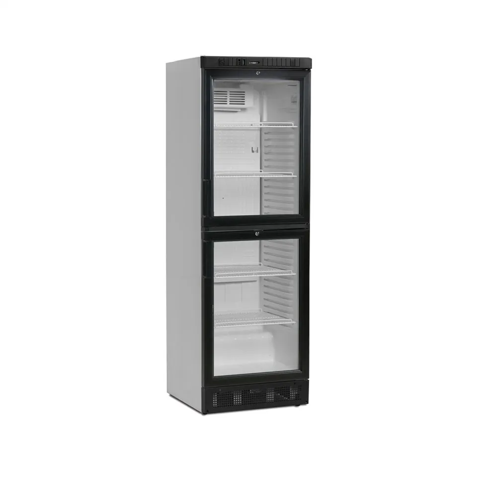 Getränkekühlschrank mit Glastür Weiß - 347 L