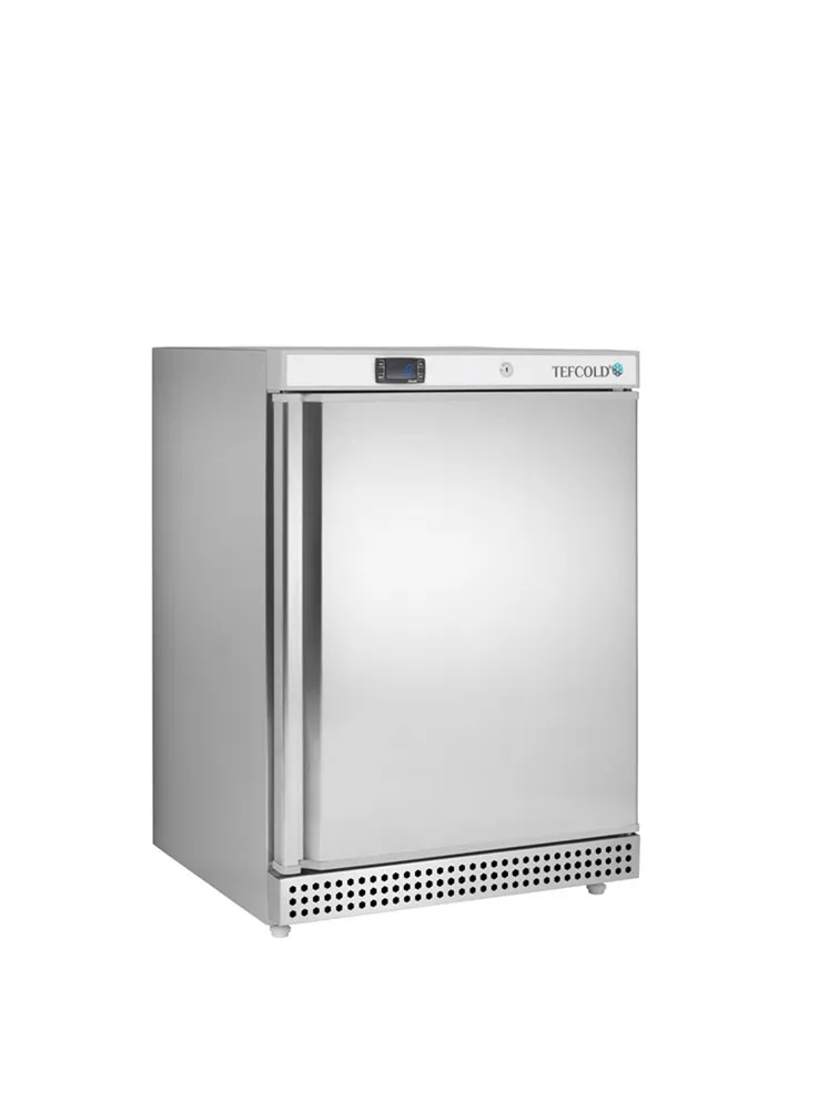 Negativ belüfteter Kühlschrank - Edelstahl - 120 L