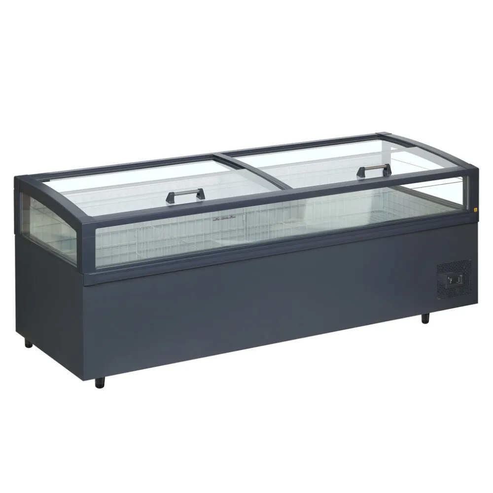 Kühlschrank Gefrierschrank 2 Schiebetüren Glas 860 L