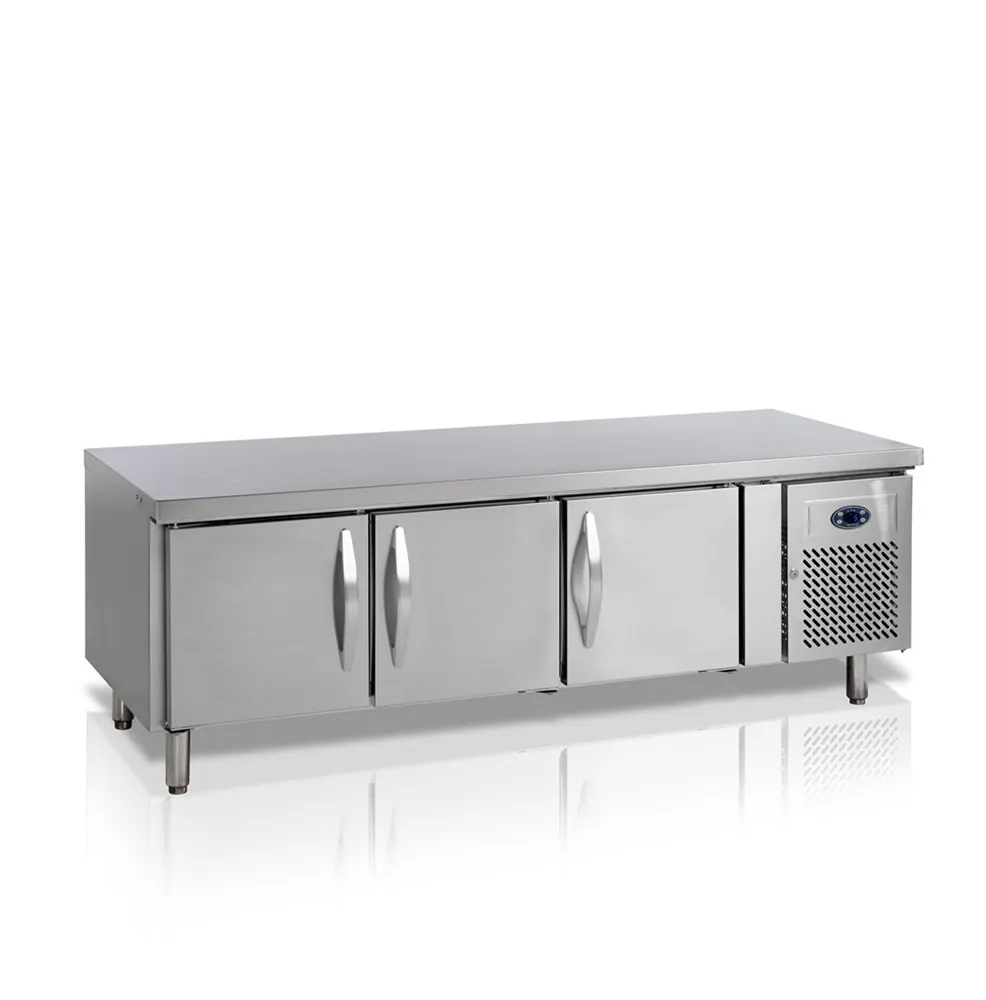 Positive Unterbau-Kühltisch GN 1/1 - 262 L - 3 Türen