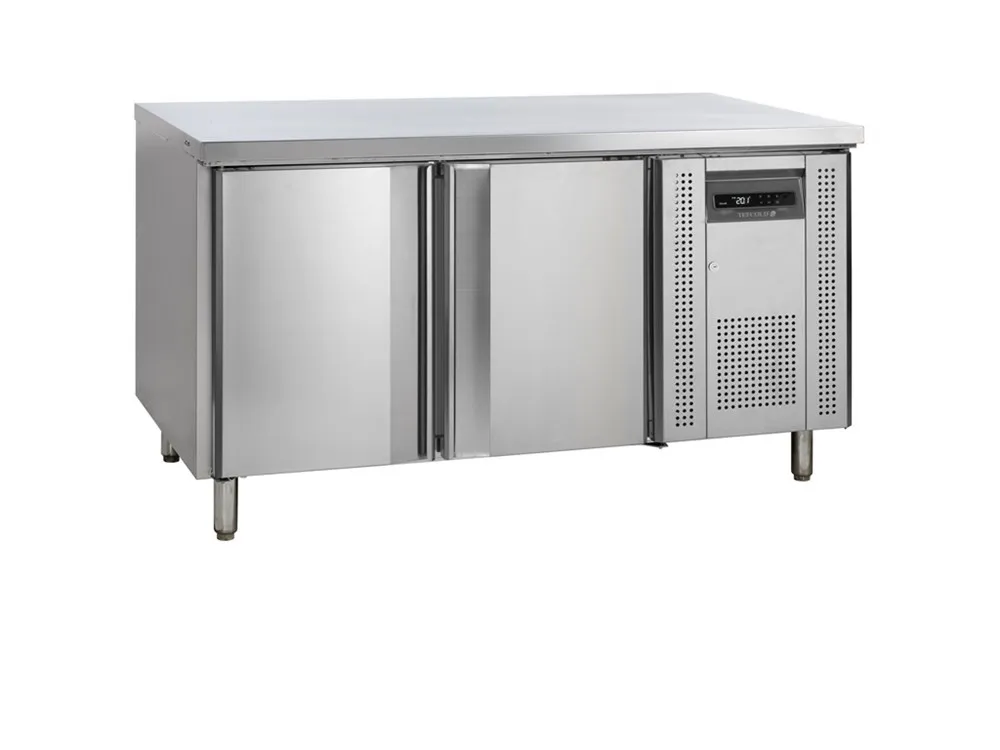 Edelstahl-Konditoreischrank - 2 Türen - 380 L