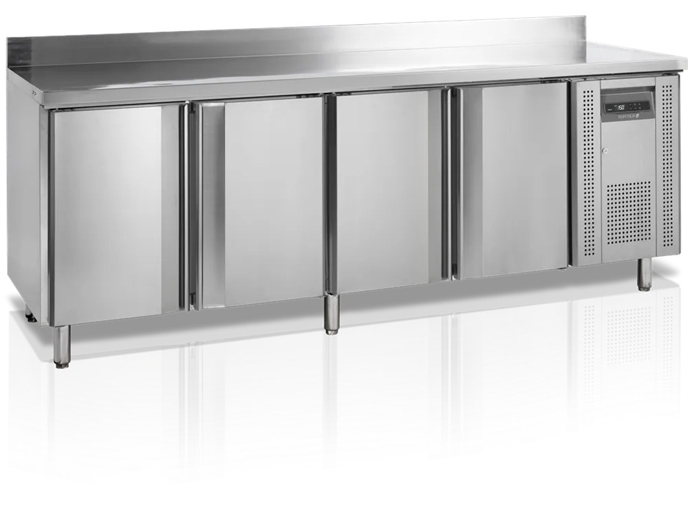 Snack-Thekenkühler mit Rückwand - 4 Türen - 460 L