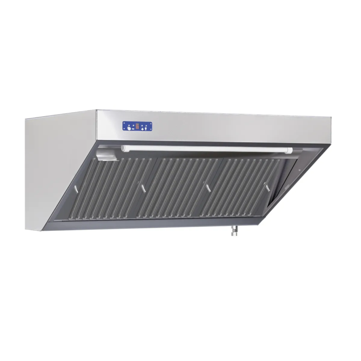 Snack-Dunstabzugshaube Komplett Tiefe 700 - Länge 2000 - Mit Motor, LED und Dimmer