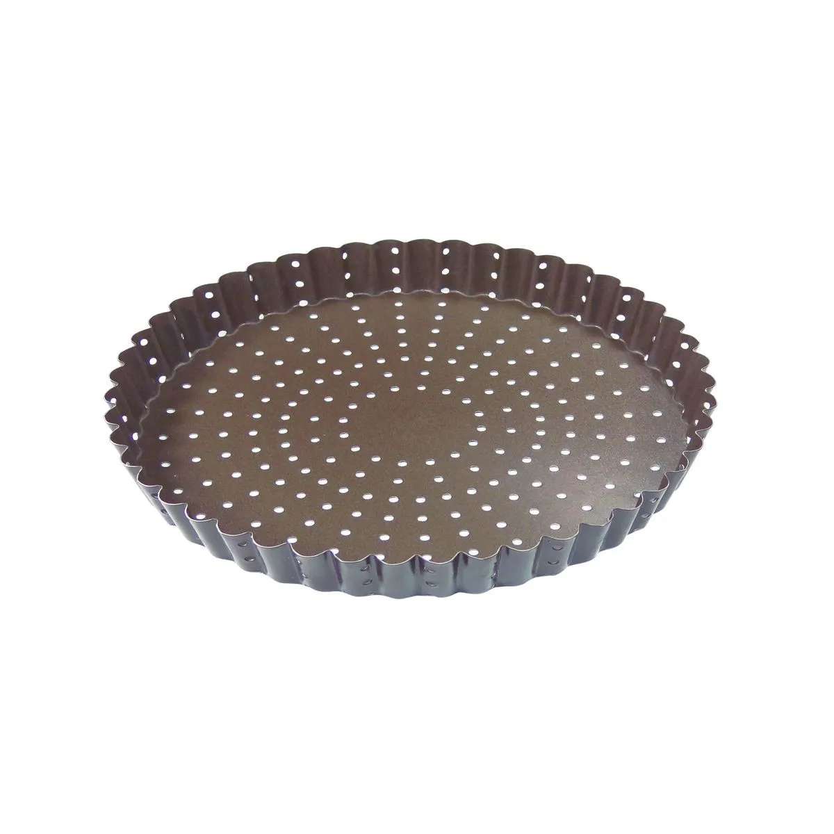 Antihaftbeschichtete, perforierte, geriffelte Tortenform - ⌀ 240 mm