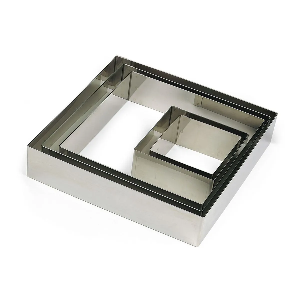Quadrat aus Edelstahl - 80 x 80 mm