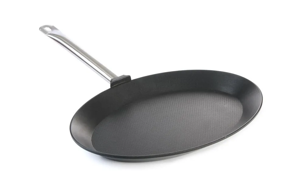 Fischpfanne Oval aus Aluminiumguss
