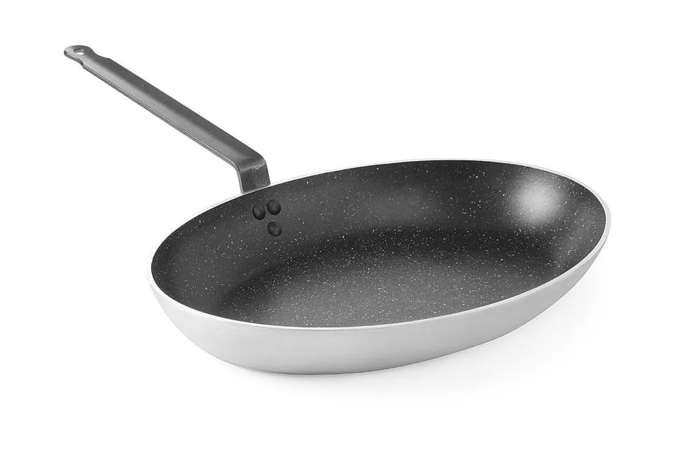 Fischpfanne Oval aus Aluminium