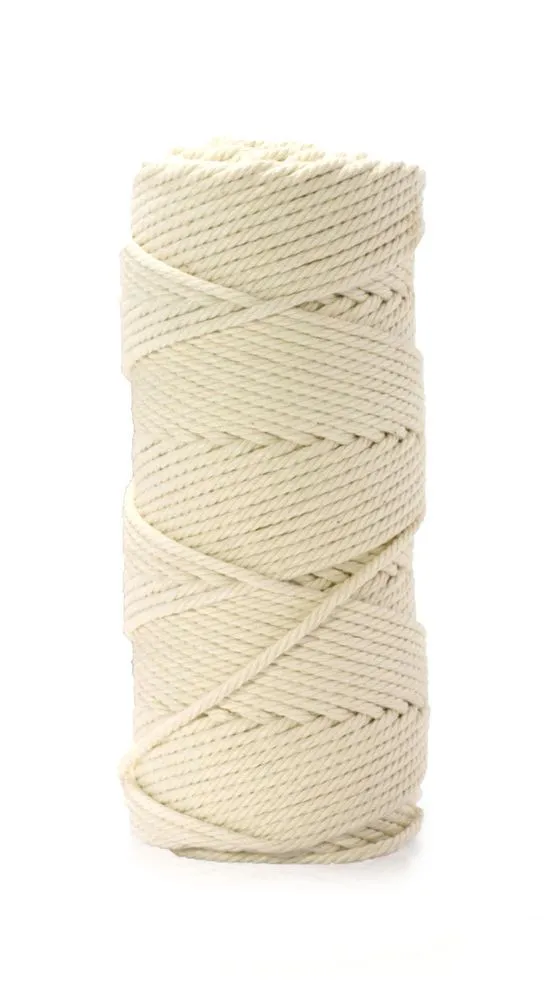 Rouladenseil aus ungebleichter Baumwolle - 70 m