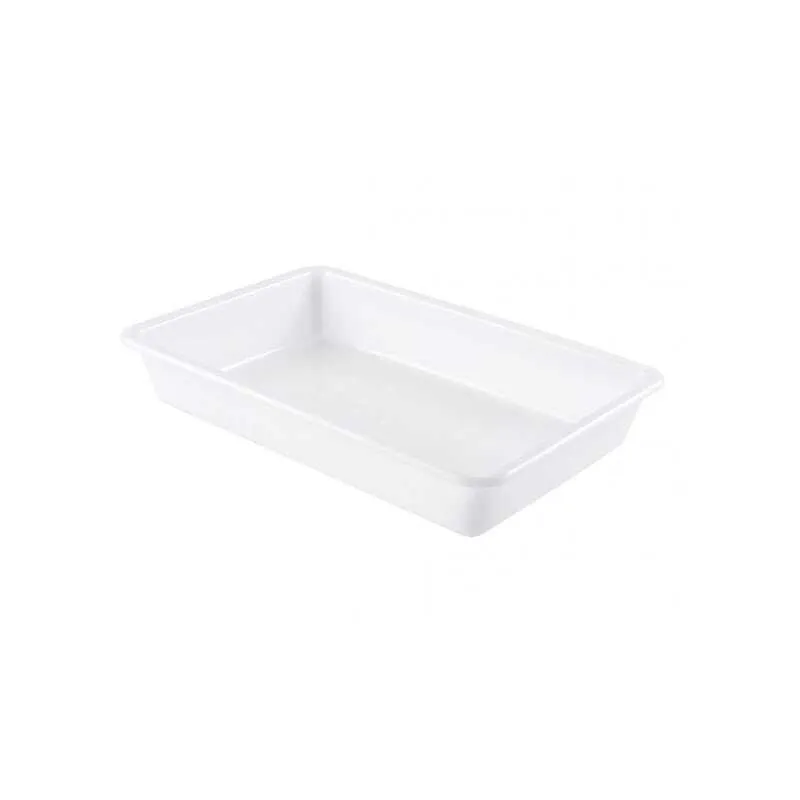 Flacher Behälter 3 L Weiß