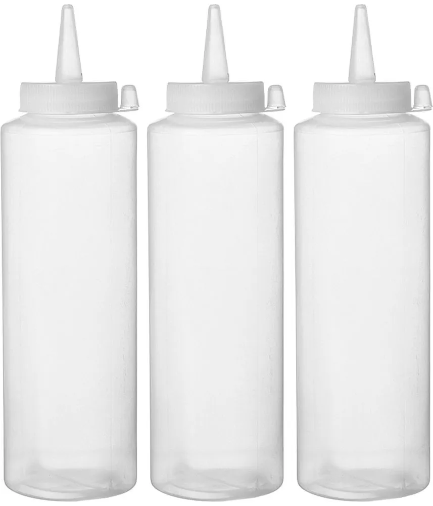 Flasche Spender Transparent - 0,2 L - Packung mit 3