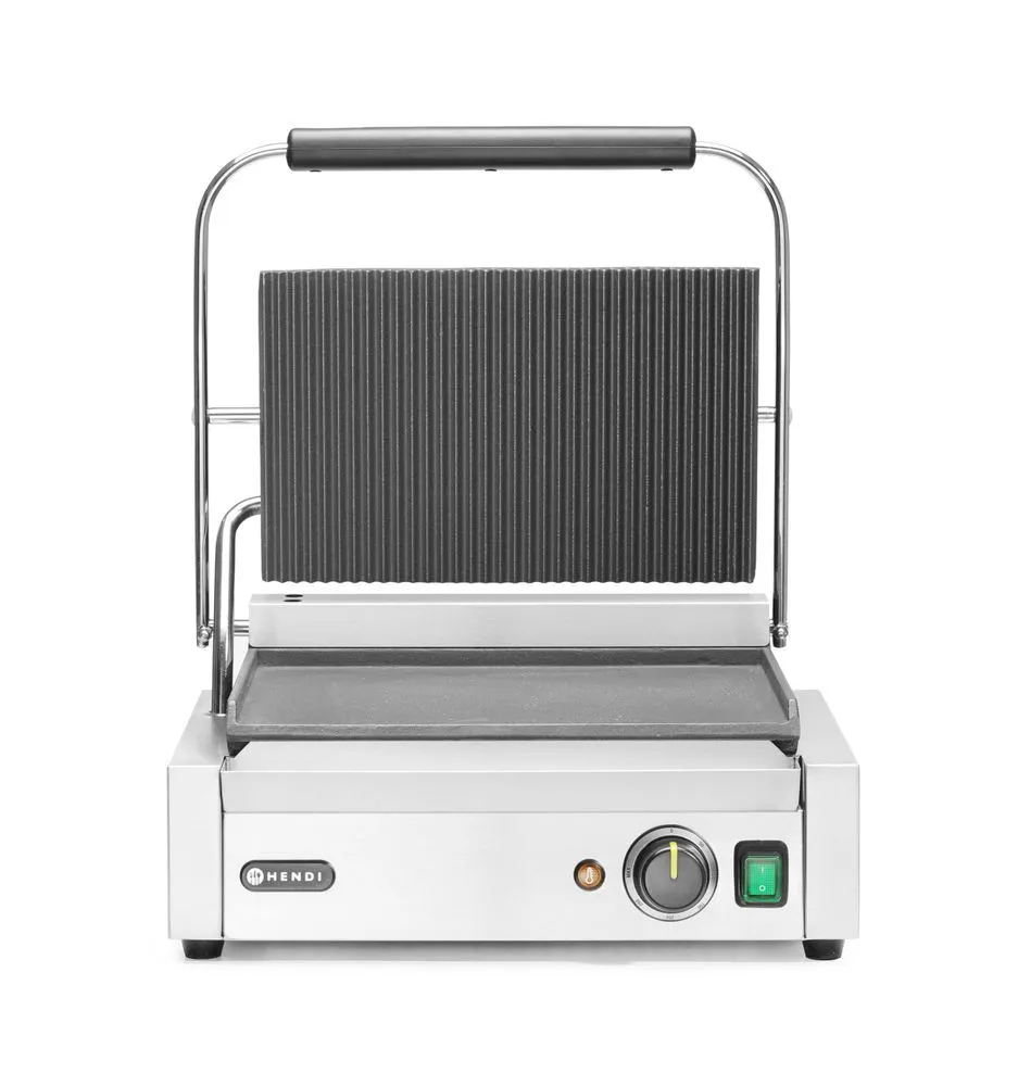 Kontaktgrill Panini - Geriffelte/Glatte Platte