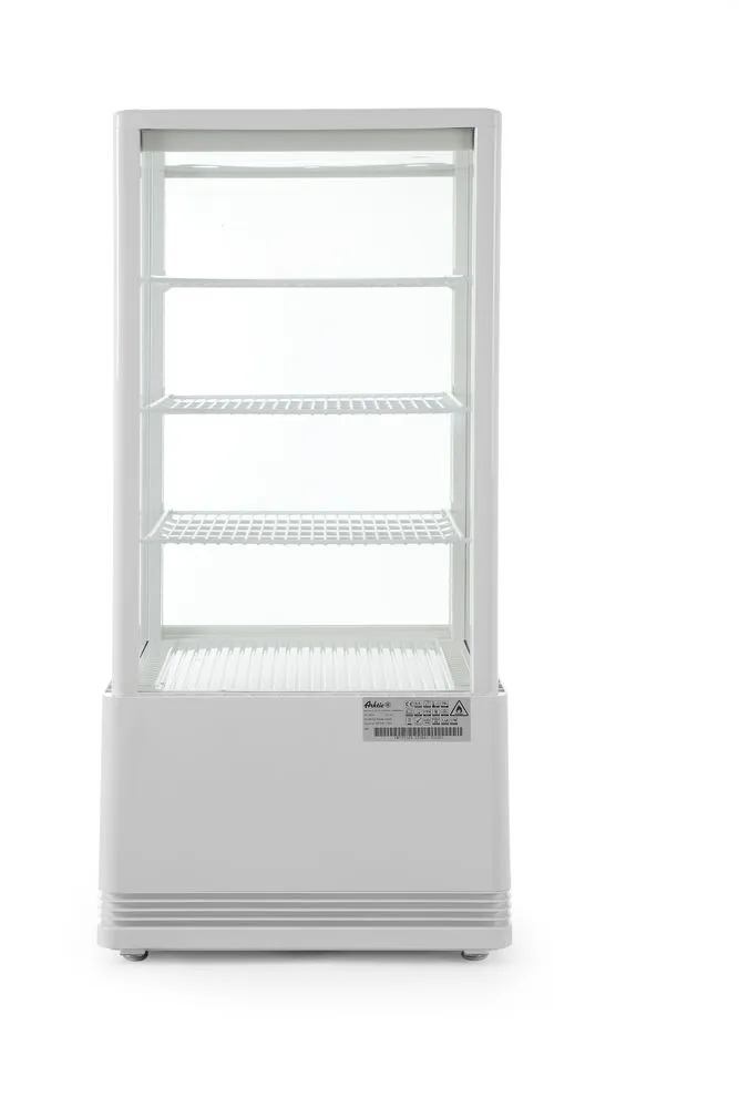 Kühlschrank mit weißer Glasfront - 78 Liter