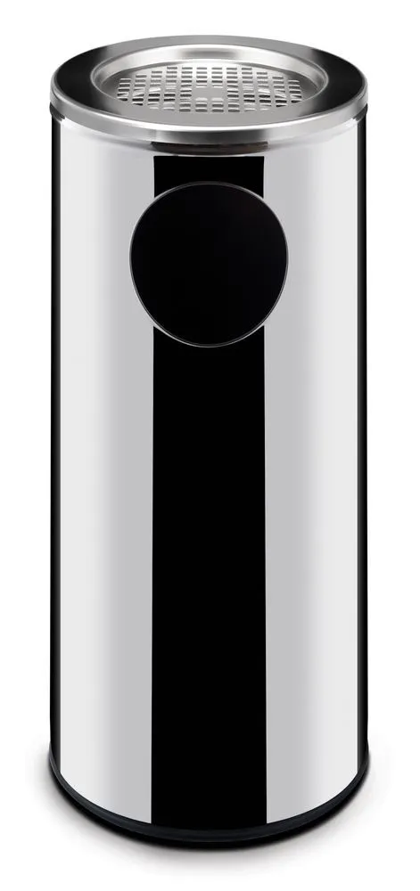 Mülleimer mit Aschenbecher - 240 mm Durchmesser